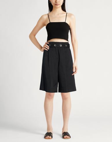 Woman Shorts & Bermuda Shorts Black Size XS Cotton