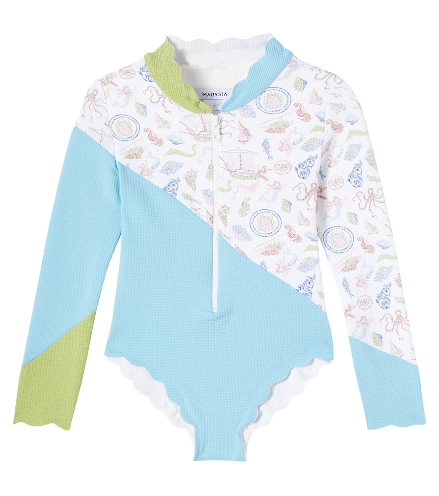 Bumby Northsea Rashguard scalloped swimsuit