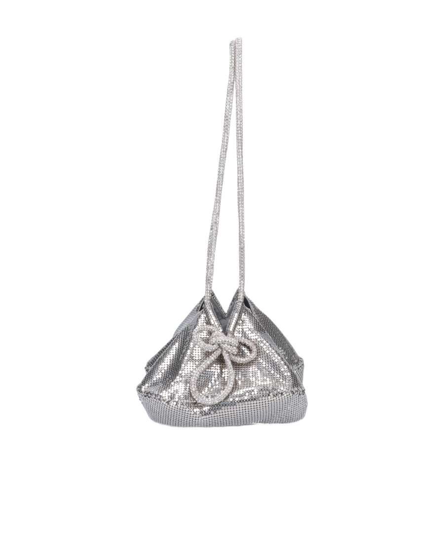 Crystal knot shoulder bag