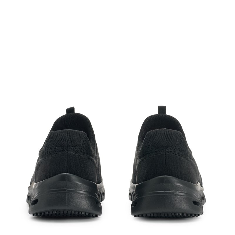 Work Women's Glide-Step Slip Resistant Work Sneakers (Black)