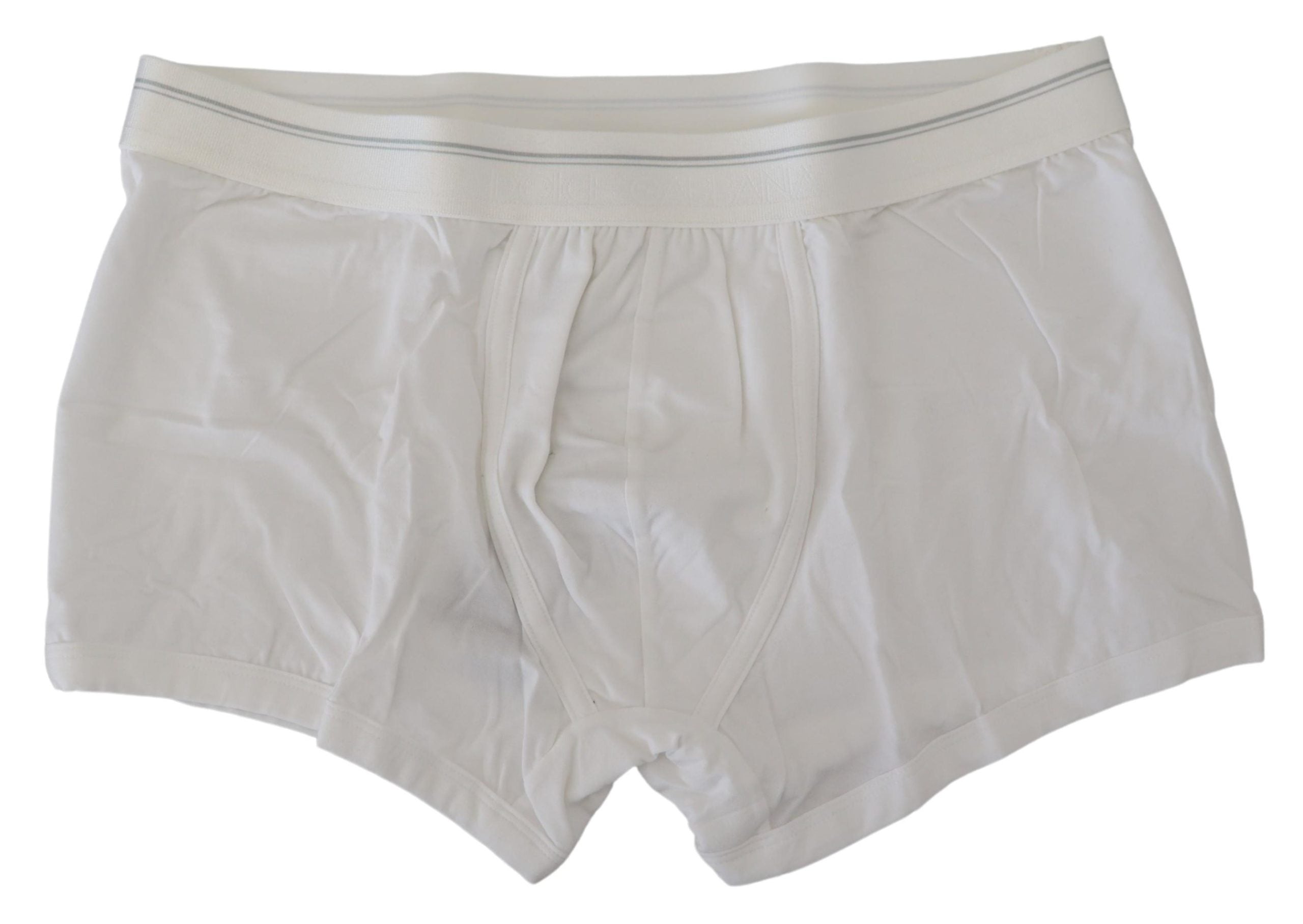 Cotton Blend Boxer Shorts — White