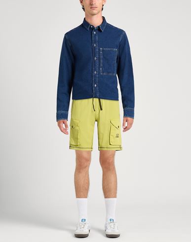 C. p. Company Man Shorts & Bermuda Shorts Lime green Size M Cotton