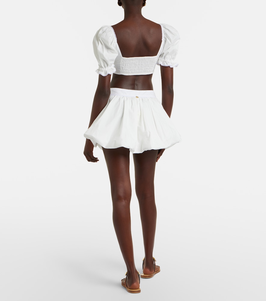 Micaela cotton poplin miniskirt