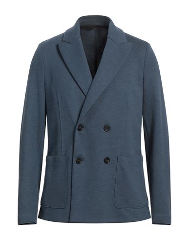 Harris Wharf London Man Blazer Slate blue Size 40 Cotton