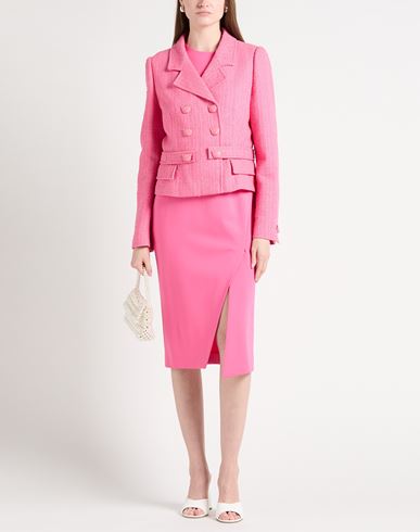 Couture Woman Blazer Magenta Size 6 Cotton, Polyamide