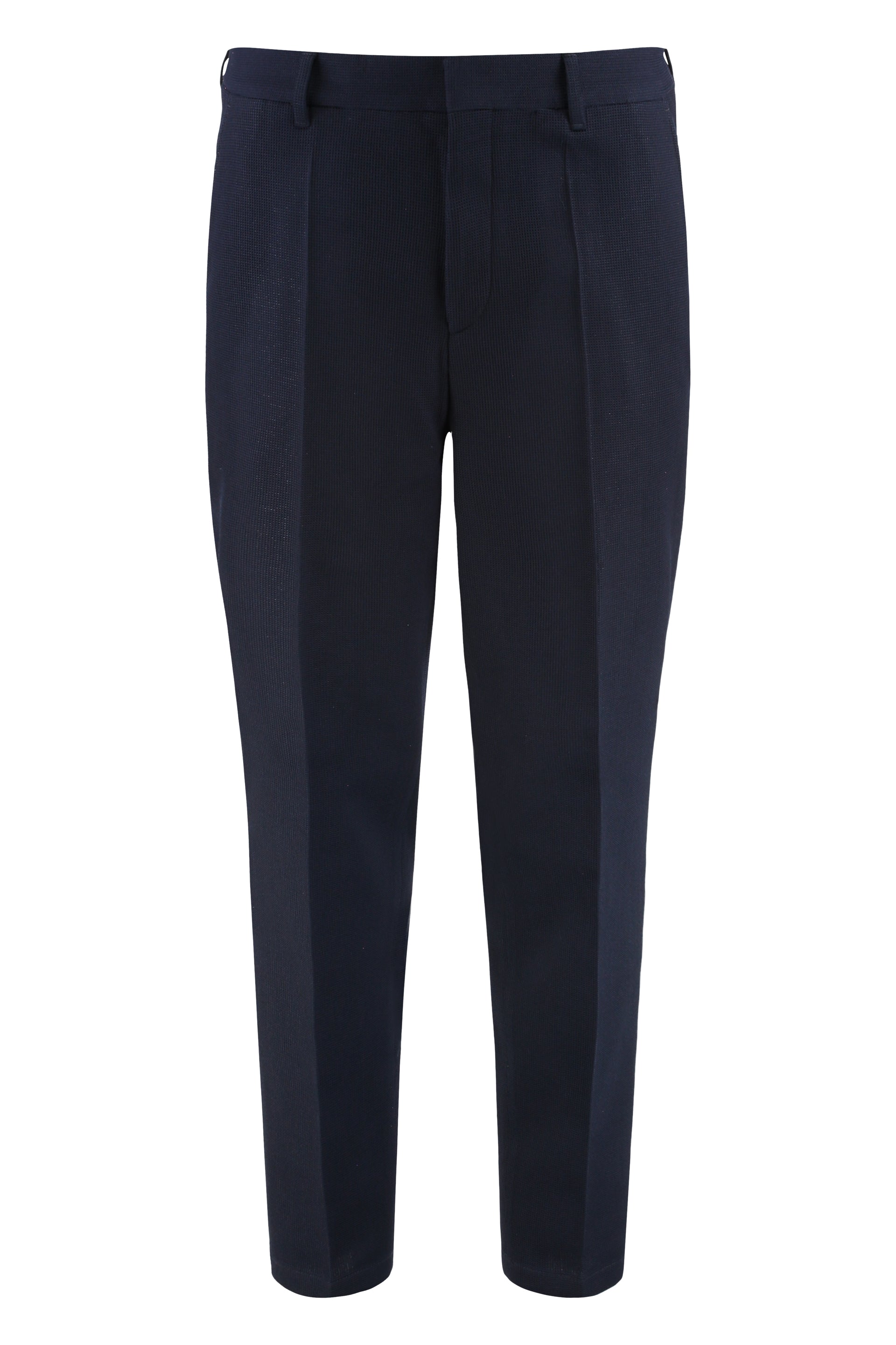 Virgin Wool Chinos — Dark Blue