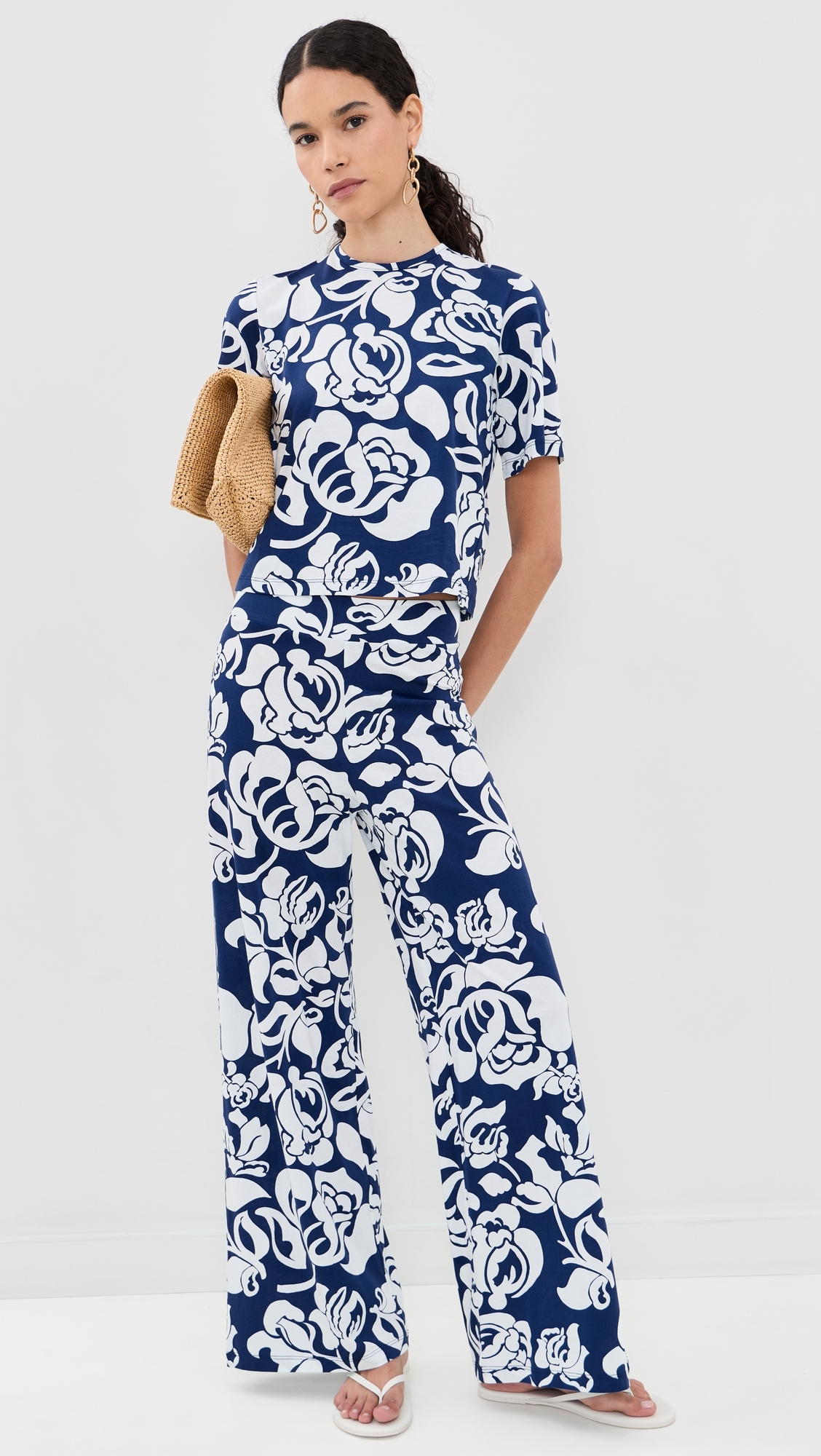 Dakota Top Flora Navy