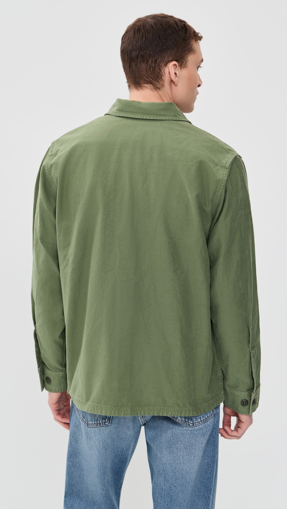 Field Shirt Jacket Washed Fatigue Green