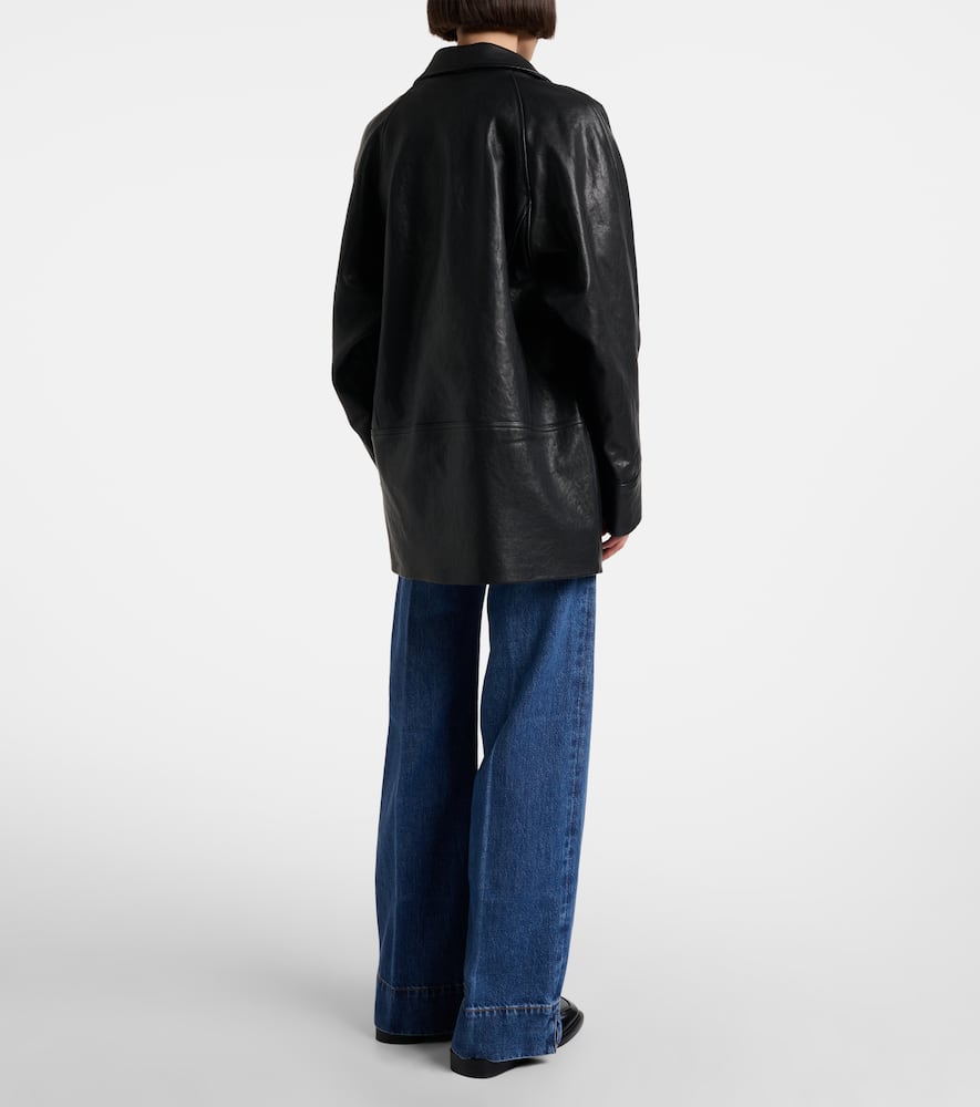 Slice high-rise flared jeans