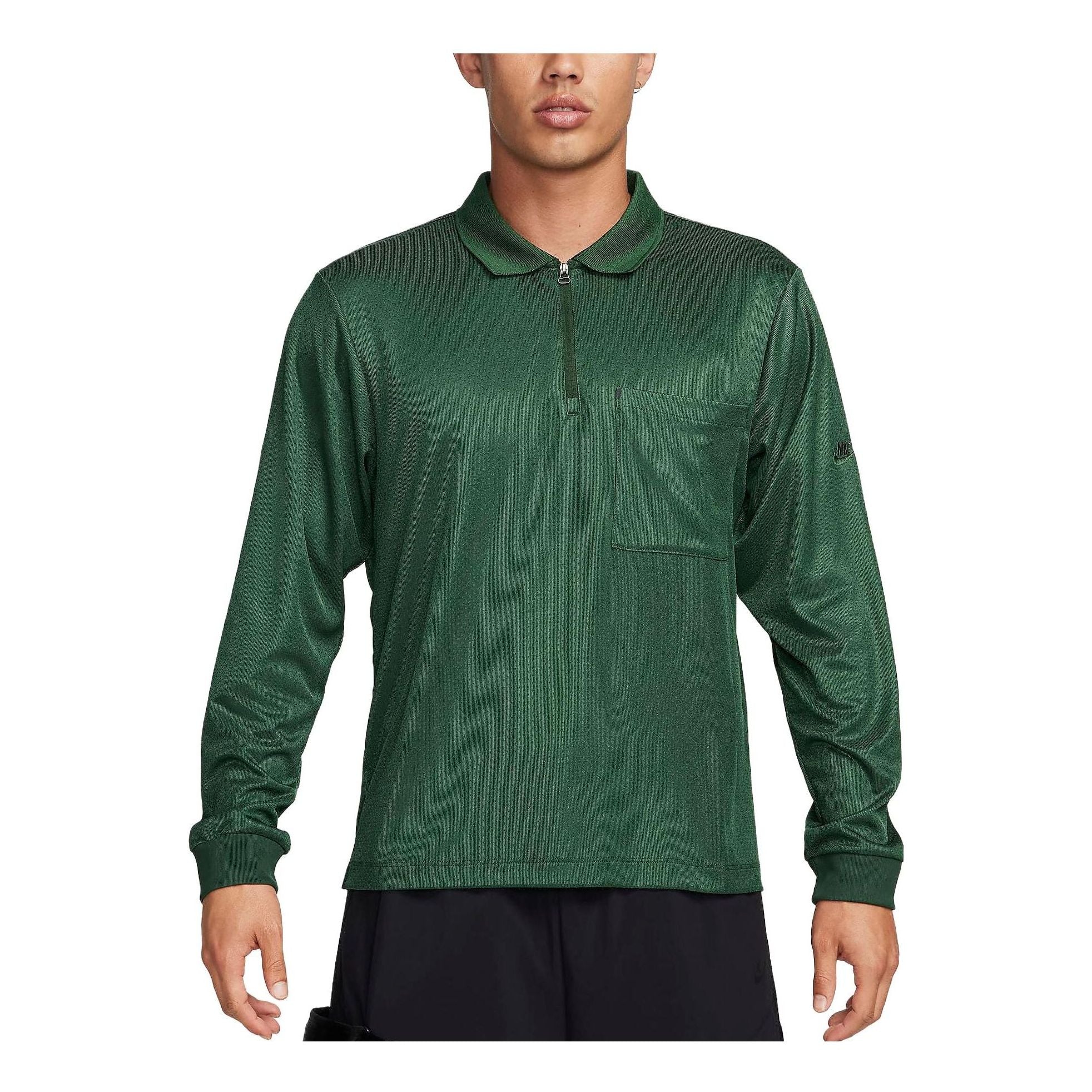 Sportswear Tech Pack Men's Dri-FIT 1/2-Zip Long-Sleeve Top 'Green'