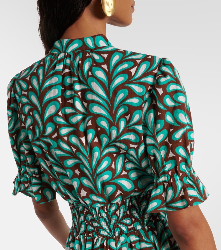Diane von Furstenberg Erica printed cotton midi dress