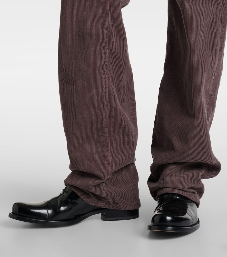 Carlyl mid-rise corduroy straight pants