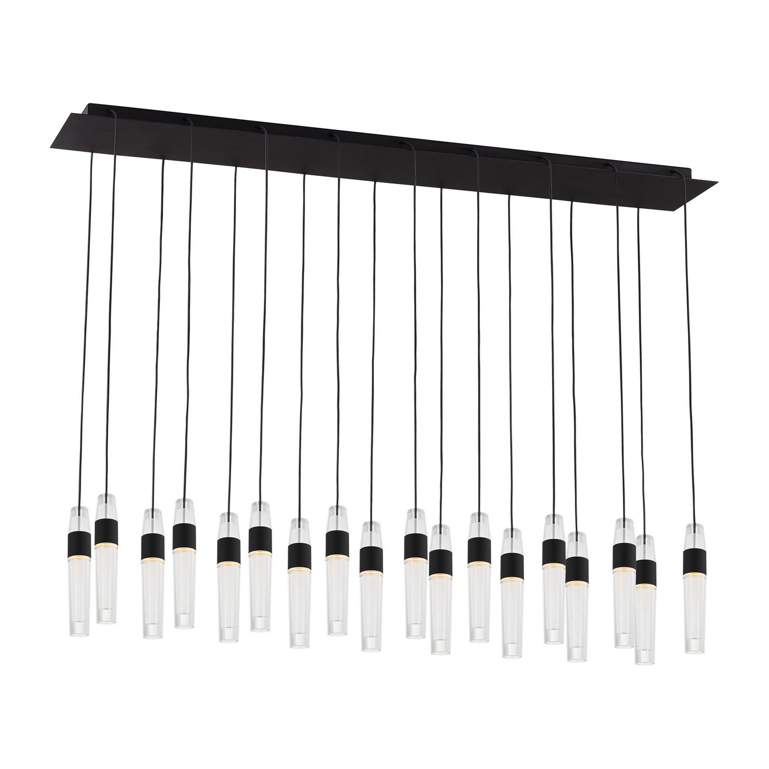 Nightshade Black LED Chandelier from the Lassell Collection