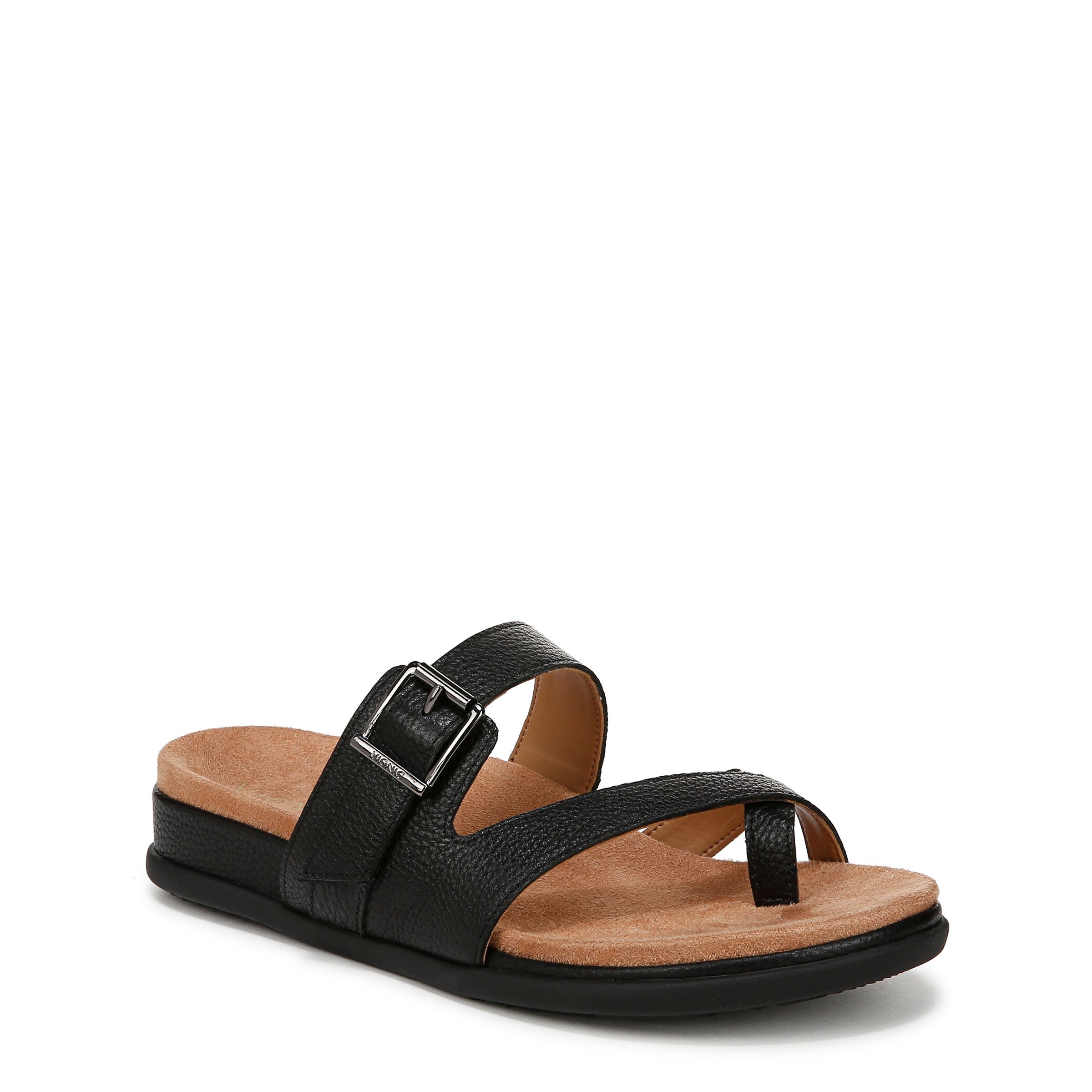 Vionic Carmela Thong Sandals In Black