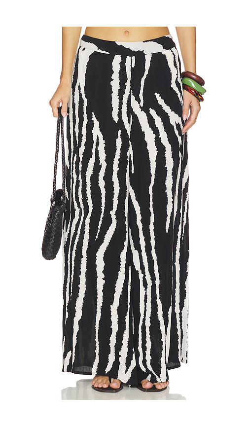 Villa fresca Serena Pant in Black,White. - L also in