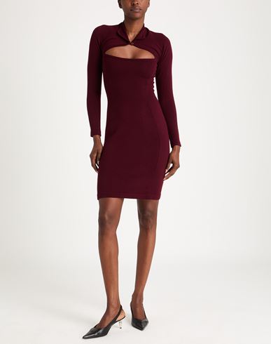 Woman Mini dress Garnet Size M Virgin Wool