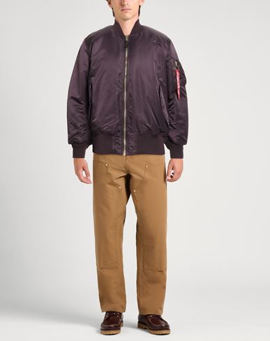 Man Jacket Plum Size S Nylon