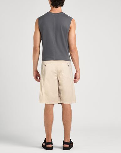 Man Shorts & Bermuda Shorts Beige Size 34 Cotton, Elastane