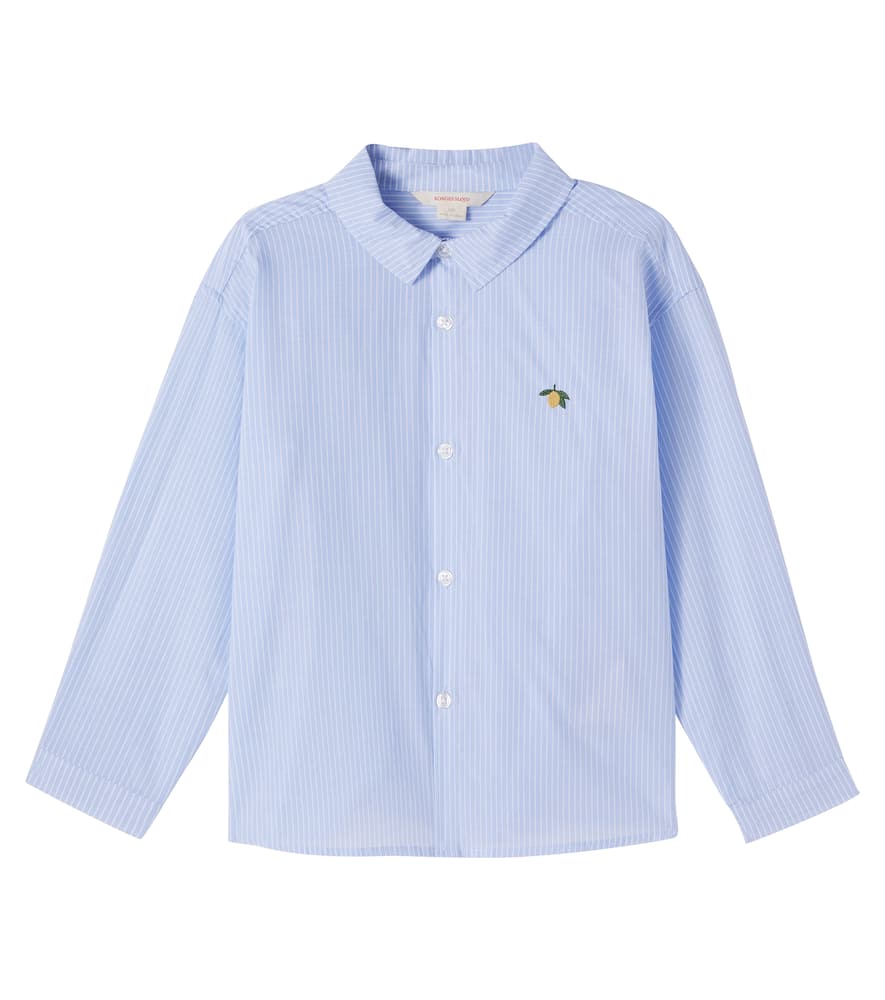 Konges Sløjd Wes striped cotton poplin shirt