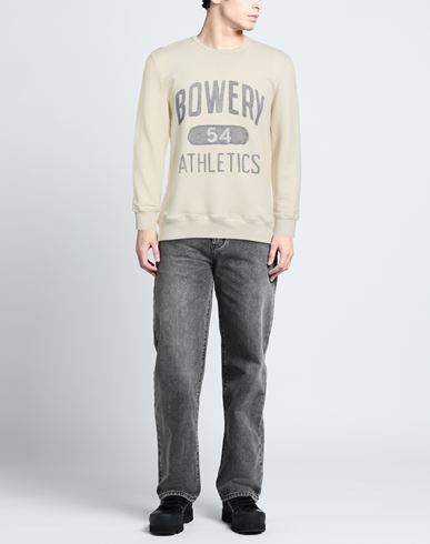 Man Sweatshirt Cream Size M Cotton