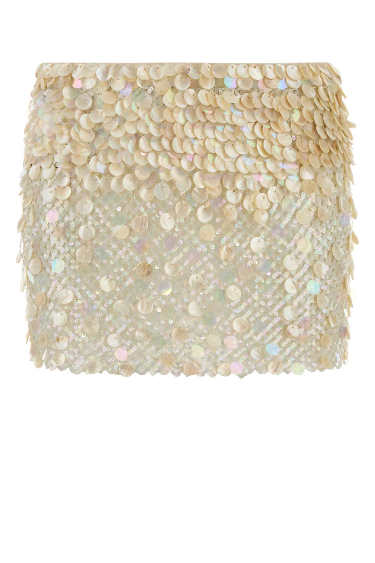 Light Between Palms Mini Skirt — Beige