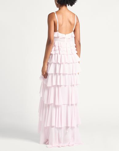 Woman Maxi dress Light pink Size 8 Polyester