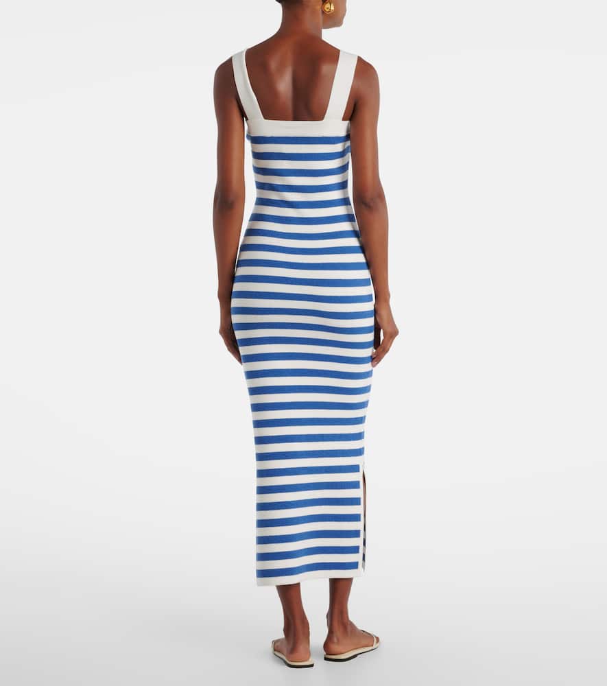Ari striped knitted maxi dress