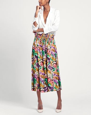 Woman Maxi skirt Green Size L Cotton