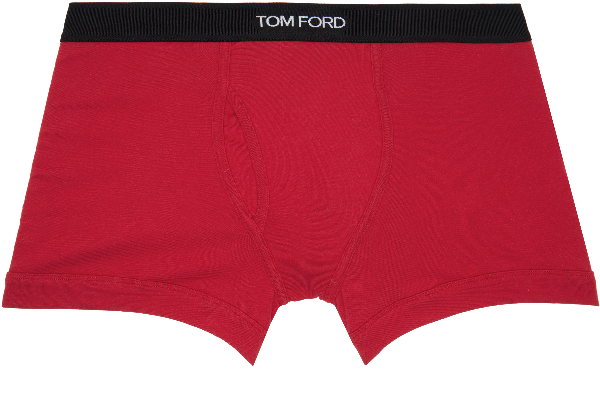 Red Cotton Boxer Briefs