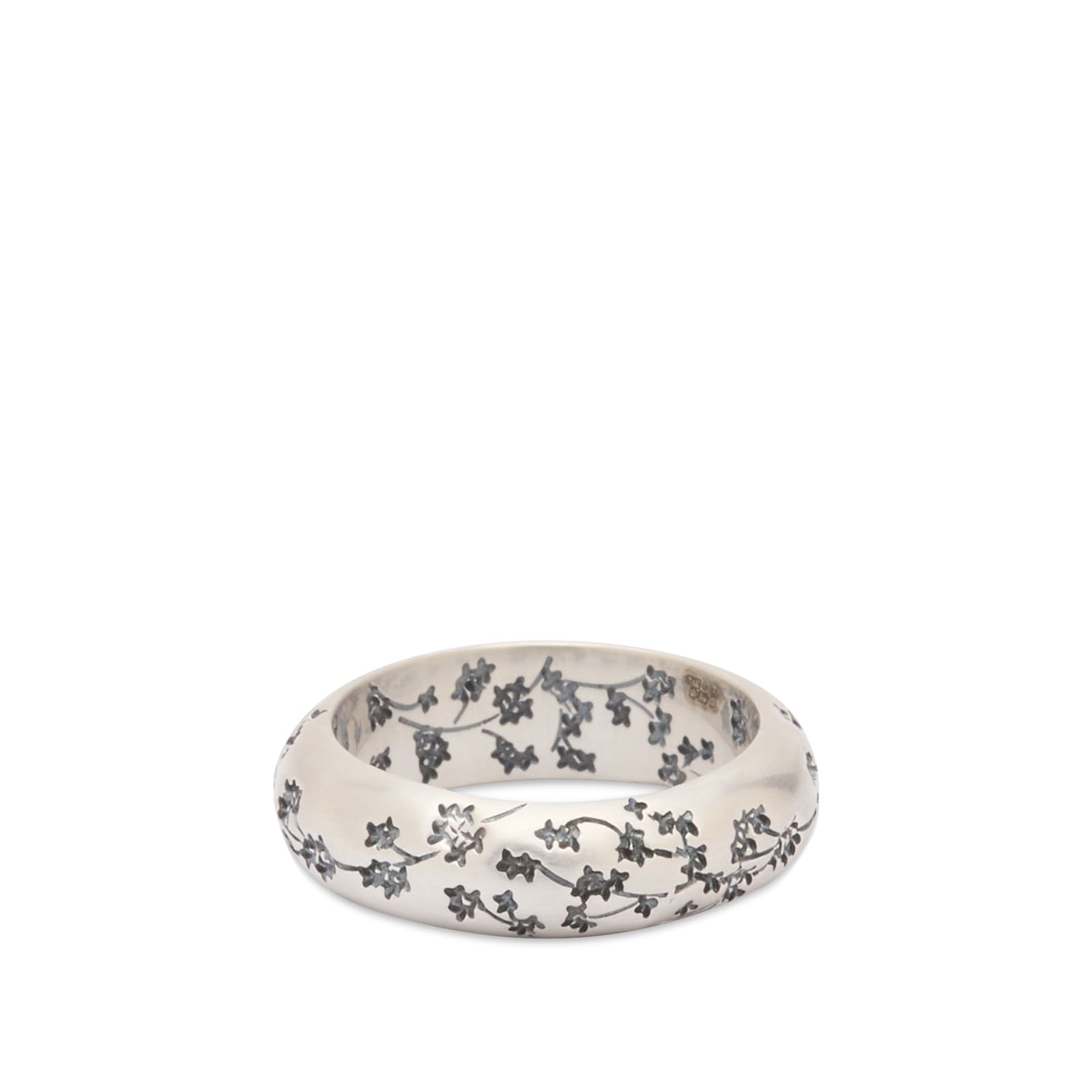 Men's Blossom Ring in Silver