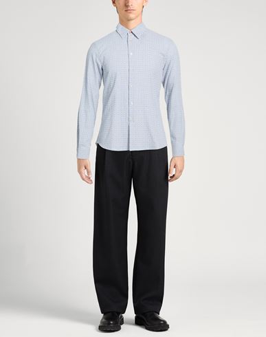 Man Shirt Slate blue Size S Cotton