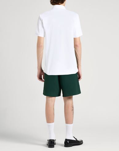 Man Polo shirt White Size L Cotton, Polyester