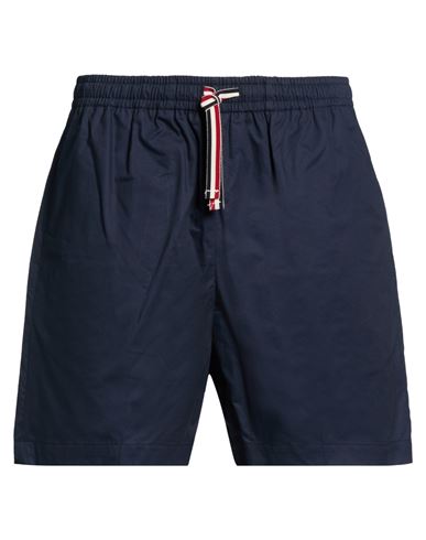 Man Shorts & Bermuda Shorts Midnight blue Size 34 Cotton