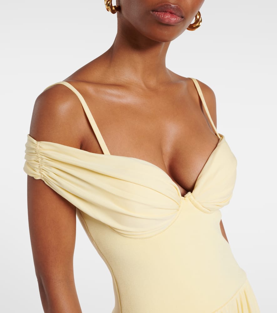 Amarantha draped jersey maxi dress