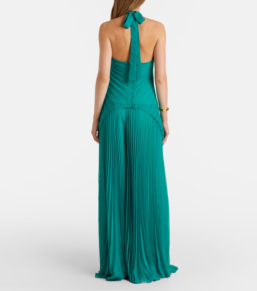 Grembo pleated wide-leg pants