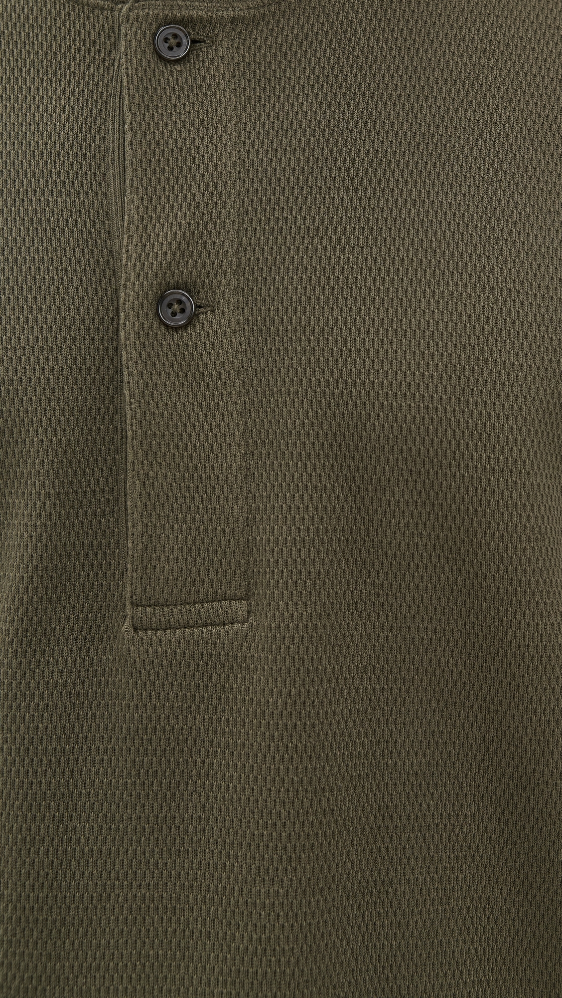 Waffle Knit Henley Top