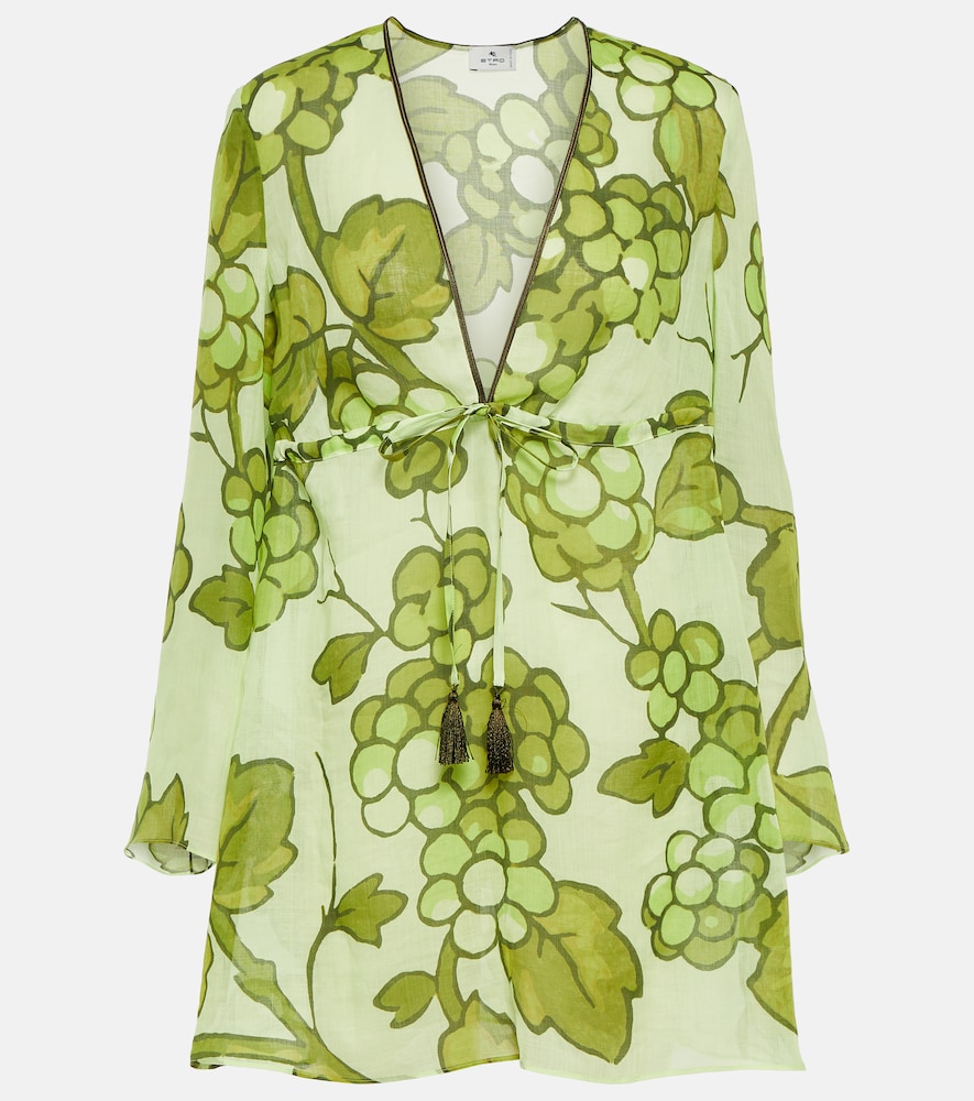 Printed ramie tunic