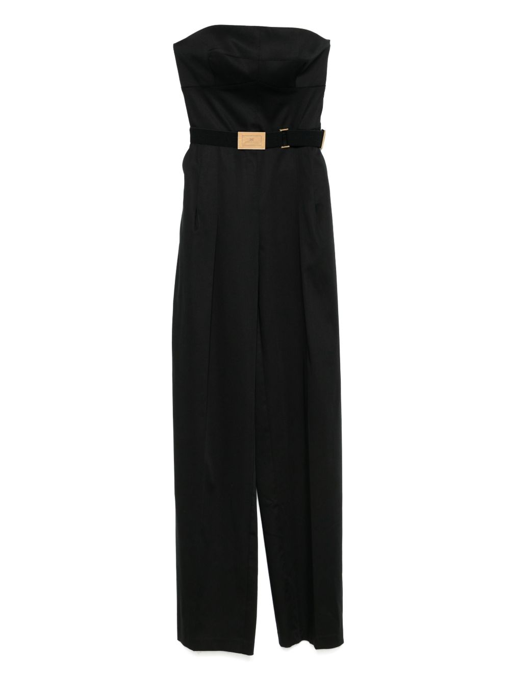 Elisabetta Franchi crossover-laces jumpsuit - Black