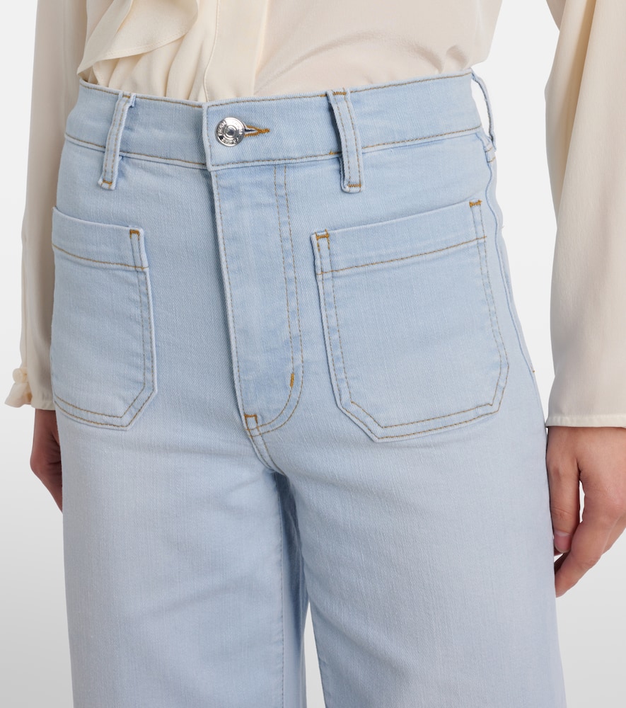 Anchor high-rise wide-leg jeans