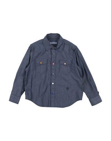 Jacob Cohёn Kid Boy Denim shirt Navy Size 10 Cotton, Elastane