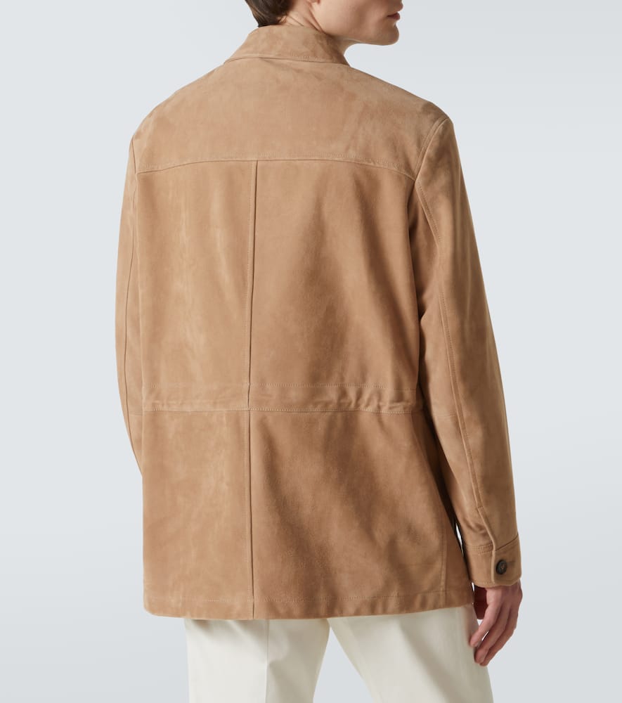 Suede field jacket