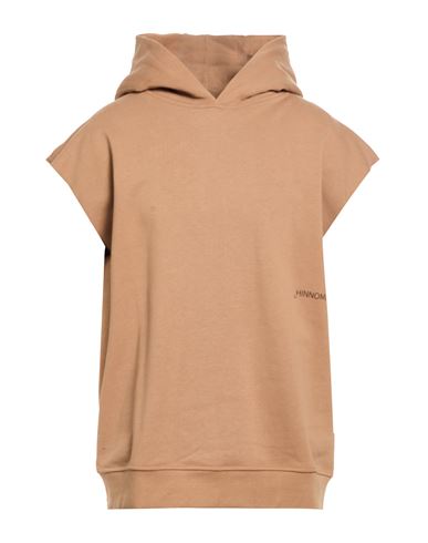 Man Sweatshirt Camel Size S Cotton, Elastane