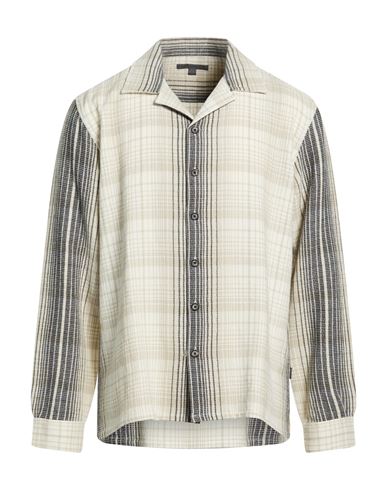 Man Shirt Beige Size L Cotton