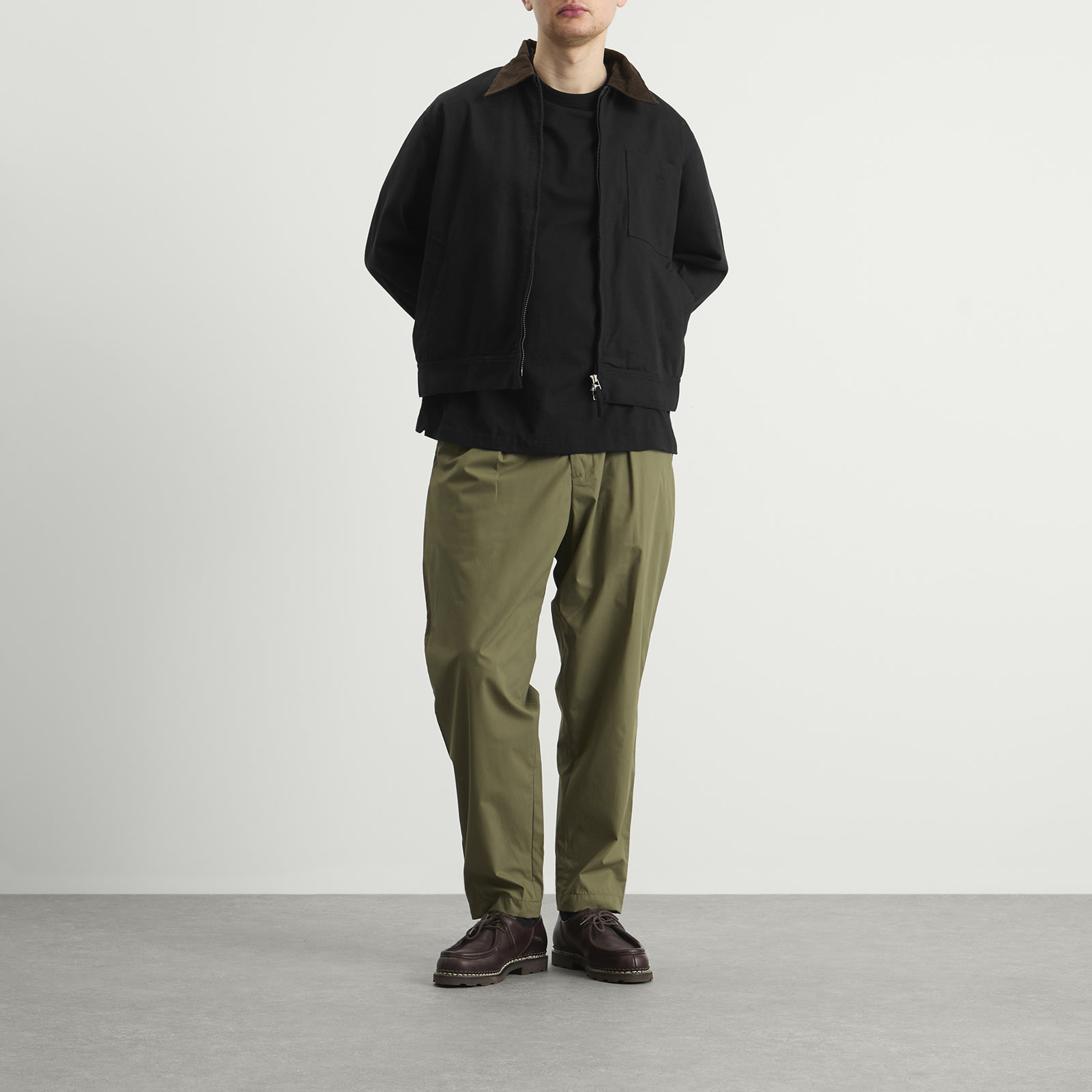 Men's Recycled Poly Tech Pleated Track Pant Olive