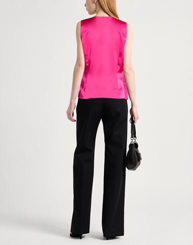 Woman Top Fuchsia Size L Polyester