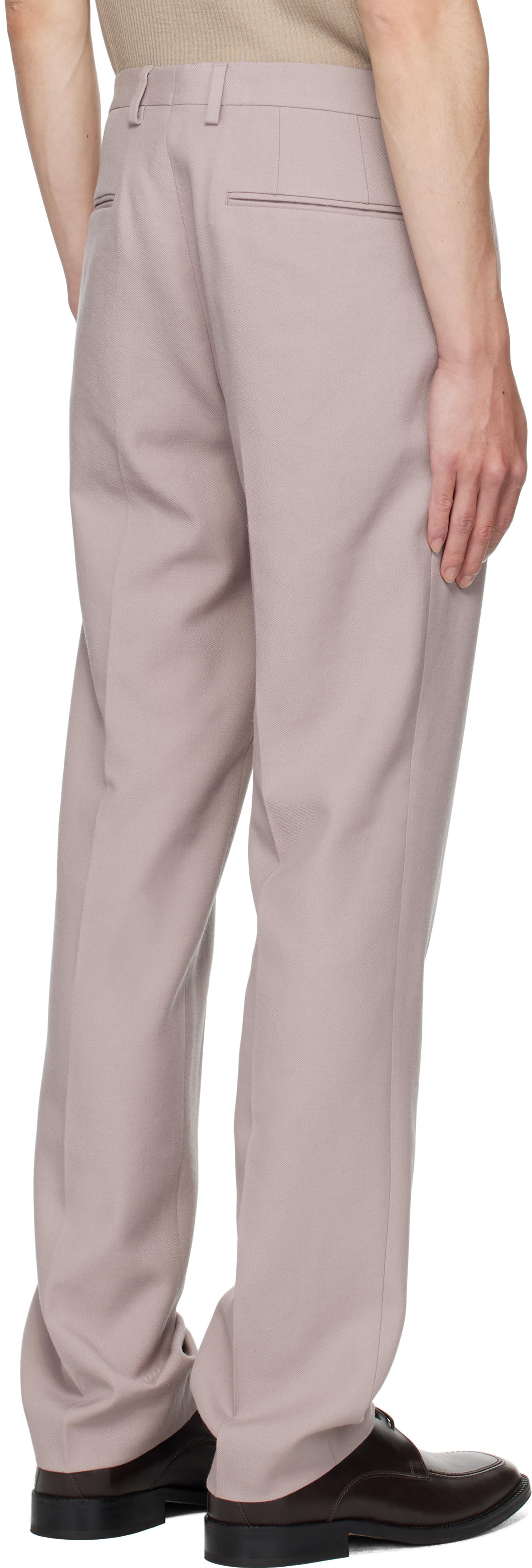 Purple Wool Trousers