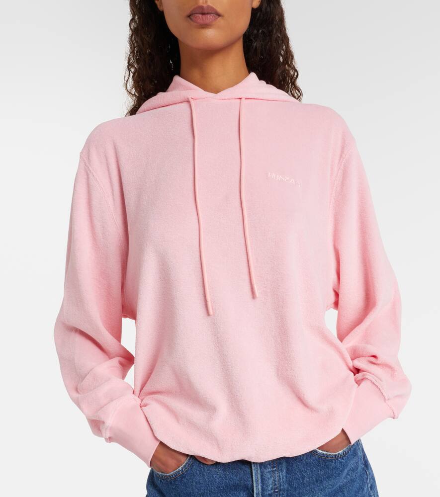 Logo cotton terry hoodie