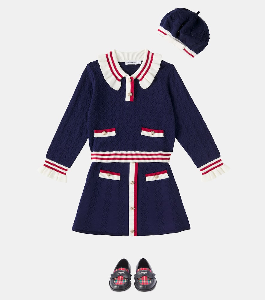 Self-Portrait Kids Ruffled sweater