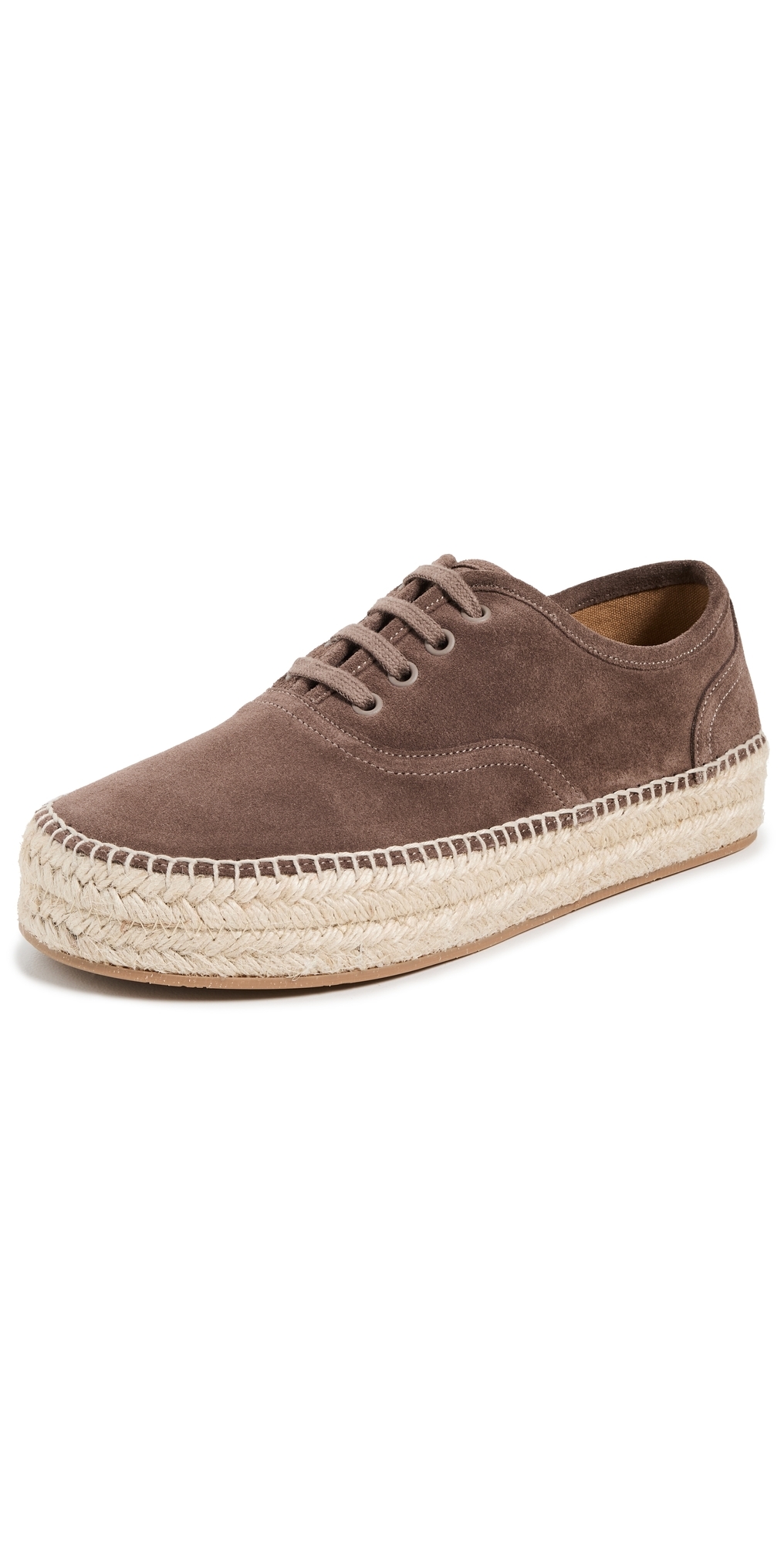 Laced-up Espadrilles Taupe