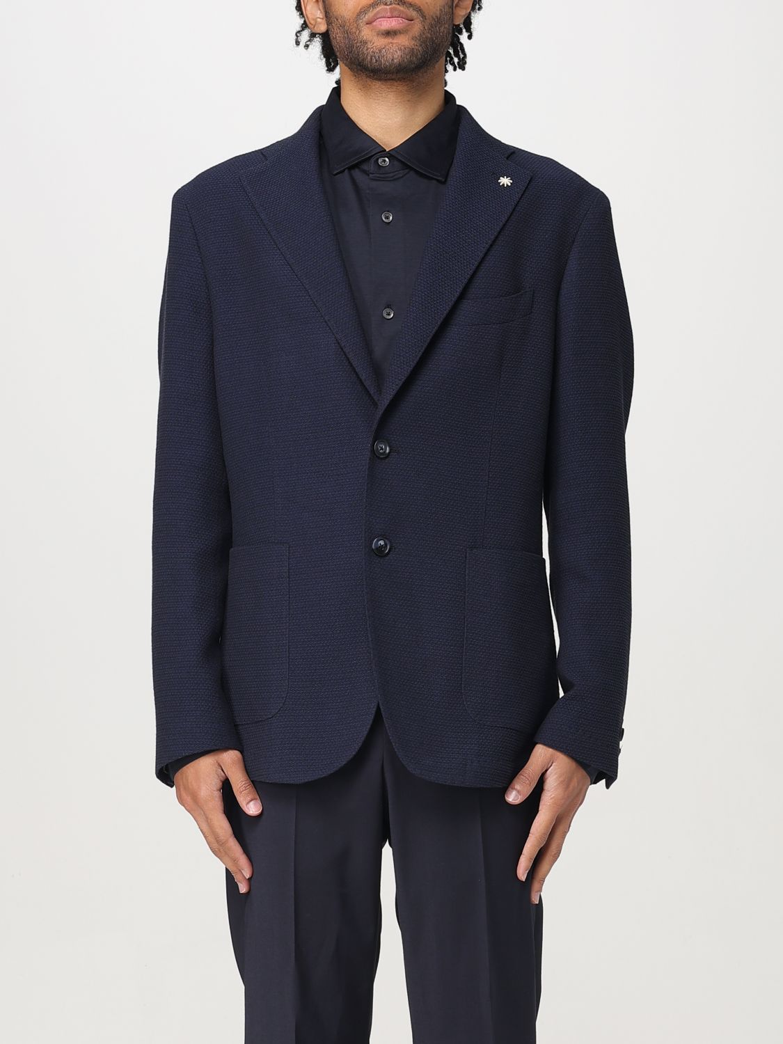 Blazer Men color Blue